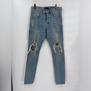 PURPLE BRAND P002 LIGHT INDIGO BLOWOUT |‎ LT. BLUE size 32